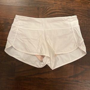 White lulu shorts